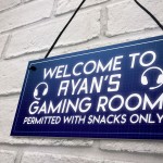 PERSONALISED Novelty Gaming Room Sign Gift For Boys Bedroom