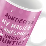 Funny Auntie Gift For Birthday Christmas Mug Unicorn Novelty