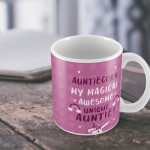 Funny Auntie Gift For Birthday Christmas Mug Unicorn Novelty