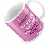 Funny Auntie Gift For Birthday Christmas Mug Unicorn Novelty