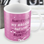 Funny Auntie Gift For Birthday Christmas Mug Unicorn Novelty