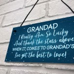 Thank You Grandad Gift For Birthday Christmas Hanging Sign