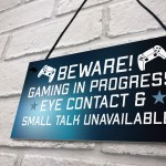 Funny Rude Gaming Sign Christmas Birthday Gift For Son Brother