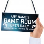 Funny Game Room Sign Personalised Man Cave Games Room Sign