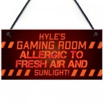 Gaming Sign Funny Gamer Gift For Son Brother Christmas Birthday