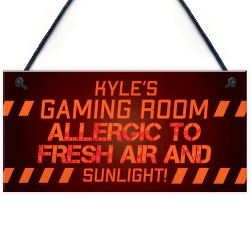 Gaming Sign Funny Gamer Gift For Son Brother Christmas Birthday