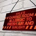 Gaming Sign Funny Gamer Gift For Son Brother Christmas Birthday