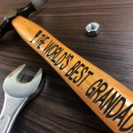 Worlds Best GRANDAD Engraved Hammer Birthday Christmas Gifts