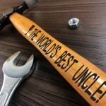 Worlds Best UNCLE Engraved Hammer Novelty Gift For Uncle