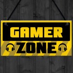 Gamer Zone Sign Gamer Gift For Birthday Christmas Son Dad