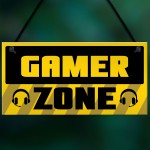 Gamer Zone Sign Gamer Gift For Birthday Christmas Son Dad