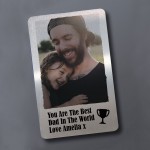 Personalised Best Dad Gift Photo Wallet Insert Special Gift