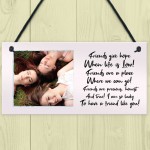 Personalised Best Friend Birthday Christmas Gift Photo Plaque