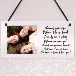 Personalised Best Friend Birthday Christmas Gift Photo Plaque