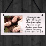 Personalised Best Friend Birthday Christmas Gift Photo Plaque