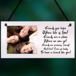 Personalised Best Friend Birthday Christmas Gift Photo Plaque