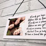 Personalised Best Friend Birthday Christmas Gift Photo Plaque