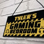 Personalised Gaming Bedroom Sign For Son Uncle Brother Birthday