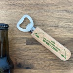 Personalised Fishing Gift Bottle Opener Fishing Lover Birthday