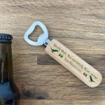 Funny Personalised Gift For Uncle Wood Bottle Opener Christmas