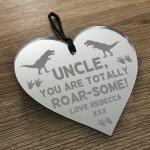 Personalised Gift For Uncle Engraved Heart Novelty Birthday Xmas