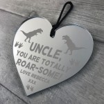 Personalised Gift For Uncle Engraved Heart Novelty Birthday Xmas