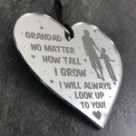 Special Gift For Grandad Fathers Day Gift For Him Engraved Heart