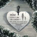 Thank You Gift For Mum Birthday Christmas Engraved Heart Gift