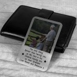 Personalised Photo Wallet Card For Grandad Birthday Christmas