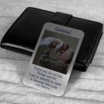 Personalised Grandad Photo Gifts Metal Wallet Card Gifts For Him