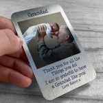 Personalised Grandad Photo Gifts Metal Wallet Card Gifts For Him