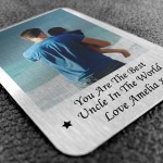 PERSONALISED Photo Gifts Novelty Uncle Gifts Metal Card Wallet