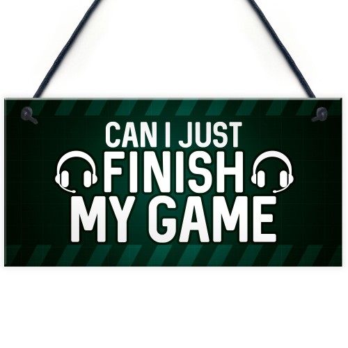 Gaming Bedroom Signs Novelty Games Room Gifts For Boys Funny