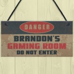 Personalised Gaming Bedroom Gamer Gifts For Him Novelty Gifts