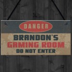 Personalised Gaming Bedroom Gamer Gifts For Him Novelty Gifts