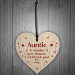 PERSONALISED Thank You Gift For Auntie Birthday Christmas Heart