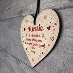 PERSONALISED Thank You Gift For Auntie Birthday Christmas Heart