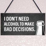 Funny Alcohol Home Bar Sign Novelty Bar Accessories Man Cave 