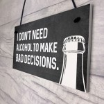 Funny Alcohol Home Bar Sign Novelty Bar Accessories Man Cave 