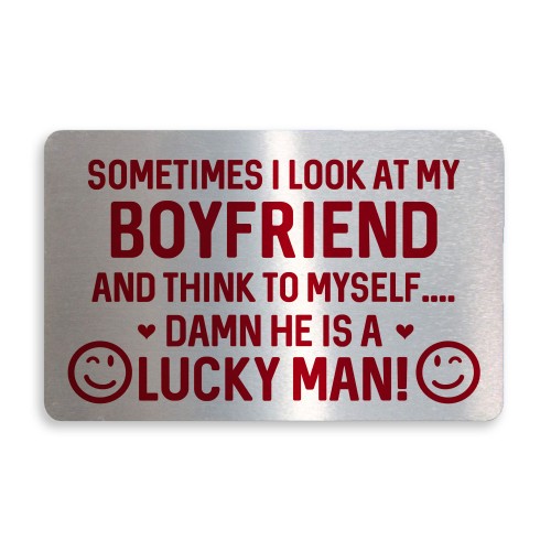 Funny Gift For Boyfriend Birthday Christmas Wallet Insert