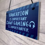 Funny Gaming Sign For Boys Games Room Novelty Gamer Birthday