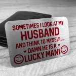 Funny Gift For Husband Birthday Christmas Wallet Insert Novelty