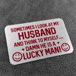 Funny Gift For Husband Birthday Christmas Wallet Insert Novelty