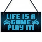 Funny Gaming Room Sign For Boys Bedroom Novelty Gaming Gifts