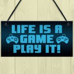 Funny Gaming Room Sign For Boys Bedroom Novelty Gaming Gifts