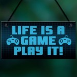 Funny Gaming Room Sign For Boys Bedroom Novelty Gaming Gifts