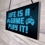 Funny Gaming Room Sign For Boys Bedroom Novelty Gaming Gifts