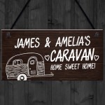 Novelty Caravan Personalised Sign Novelty Caravan Motorhome 