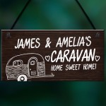 Novelty Caravan Personalised Sign Novelty Caravan Motorhome 