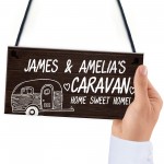 Novelty Caravan Personalised Sign Novelty Caravan Motorhome 